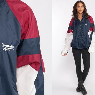 【Reebok】Legend Warm Up Windbreaker Jacket 4 Colors Reebok Legend Warm-Up Windbreaker Black | eBay