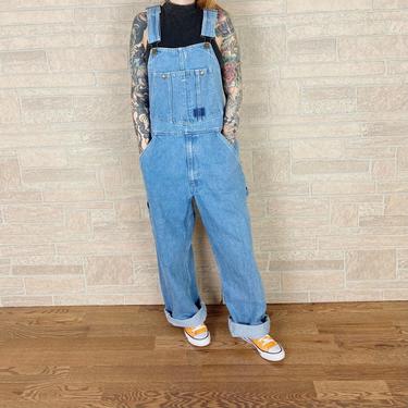 90's Baggy Fit Denim Dungarees Overalls 