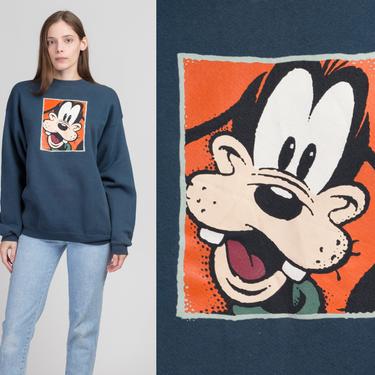 90s Goofy Sweatshirt - Men's Large, Women's XL | Vintage Disney Store Cartoon Unisex Pullover 