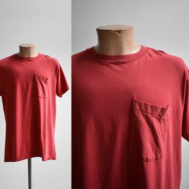 1980s Faded Red Pocket Tee 