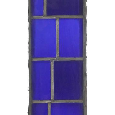 Robert Sowers Mid Century JFK Blue Stained Glass Window