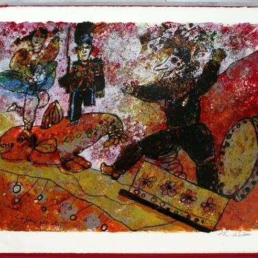 Mid Century Modern Theo Tobiasse Steadfast Soldier Litho 224/350 H.C Anderson 