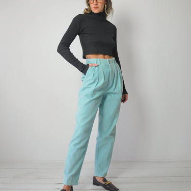 Seafoam Corduroy Trousers  27x29