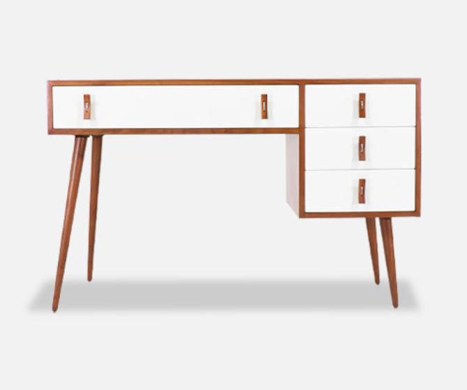 Stanley Young Lacquered Walnut Writing Desk For Glenn Of