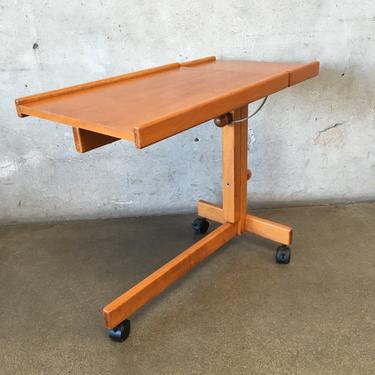 Mid Century Modern Style Computer Side Table / Tray