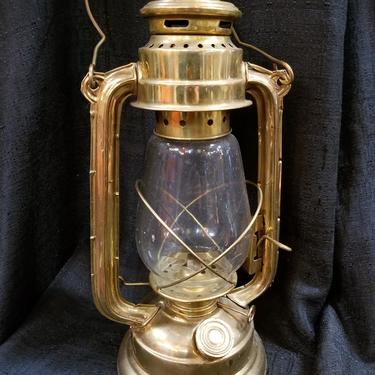 Vintage Brass Kerosene Lamp