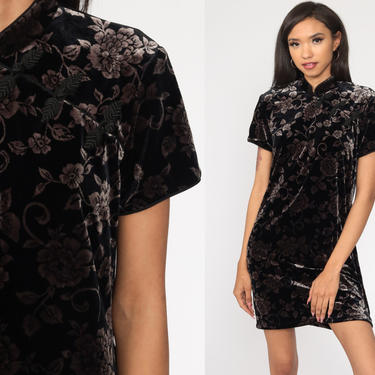 knee length dresses for ladies Chinese Satin Mini Dress
