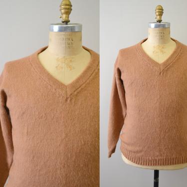 1980s Sebsatex Baby Alpaca V-Neck Sweater 