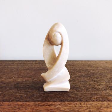 Vintage Marble Small Abstract Statue 