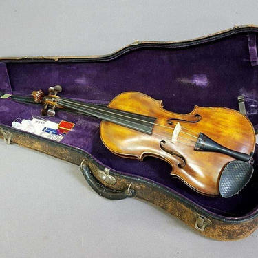 Antique Violin With Case &amp; Accessories Included, 24 Inches, Estate, Gorgeous!