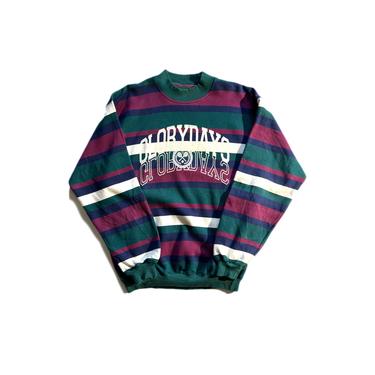 Vintage GLORYDAYS Tennis Club Striped Crewneck x EDDIE BAUER