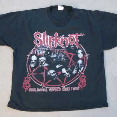 Retro T-shirt 2000s Large Slipknot Subliminal Verses Tour  Highly Collectible 