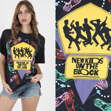 Vtg 80s New Kids On The Block T-Shirt L shops