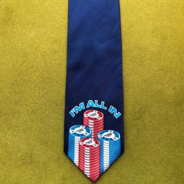 2000s &quot;I'm All In&quot; World Poker Tour Neck Tie 