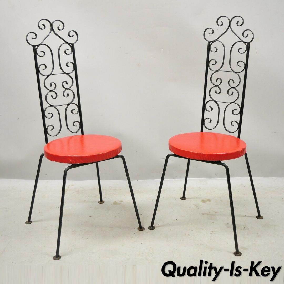 Salterini Wrought Iron Chairs Homecrest Clam Shell Casino