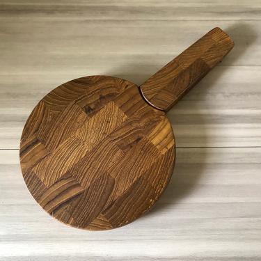 Vintage Dansk Teak Cheese Board with Knife, Danish | Pink Flamingo ... - Vintage Scandinavian Cheese Board