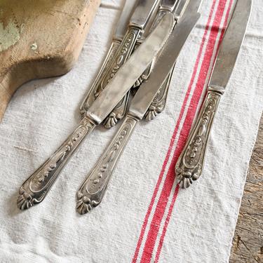 vintage french knives, set of 9