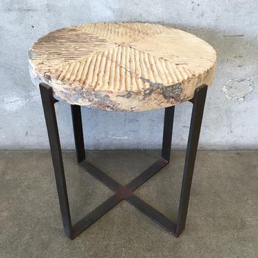 Wood Grinder Side Table