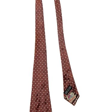 Vintage 1930s WILCREST by Williams Brothers Necktie ~ Polka Dot ~ Art Deco / Rockabilly / Swing ~ Neck Tie / Cravat 
