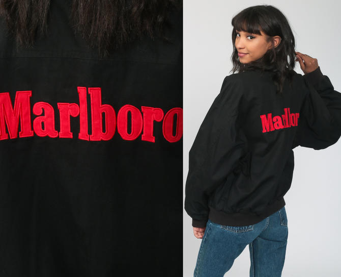 Reversible Marlboro Jacket Bomber Jacket 90s Baseball Cigarette