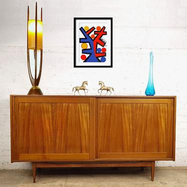 Brilliantly Elegant Danish Modern MCMTeak Credenza