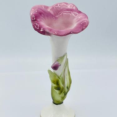 Vintage Lefton's Rose Bud Vase - Japan KW1548 Pink- 6" 