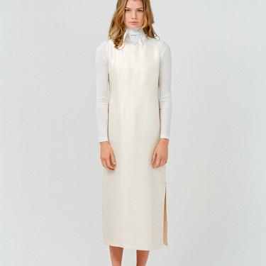 Cream Silk Sheath Dress
