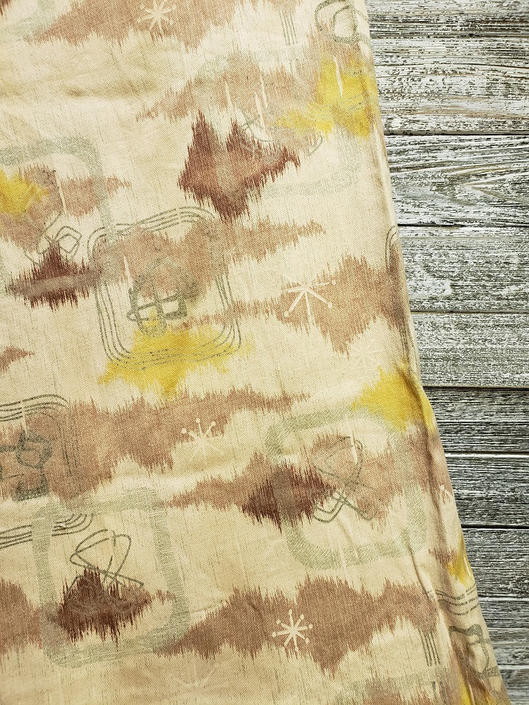 Vintage Curtains Mid Century Modern Drapes Vintage Window
