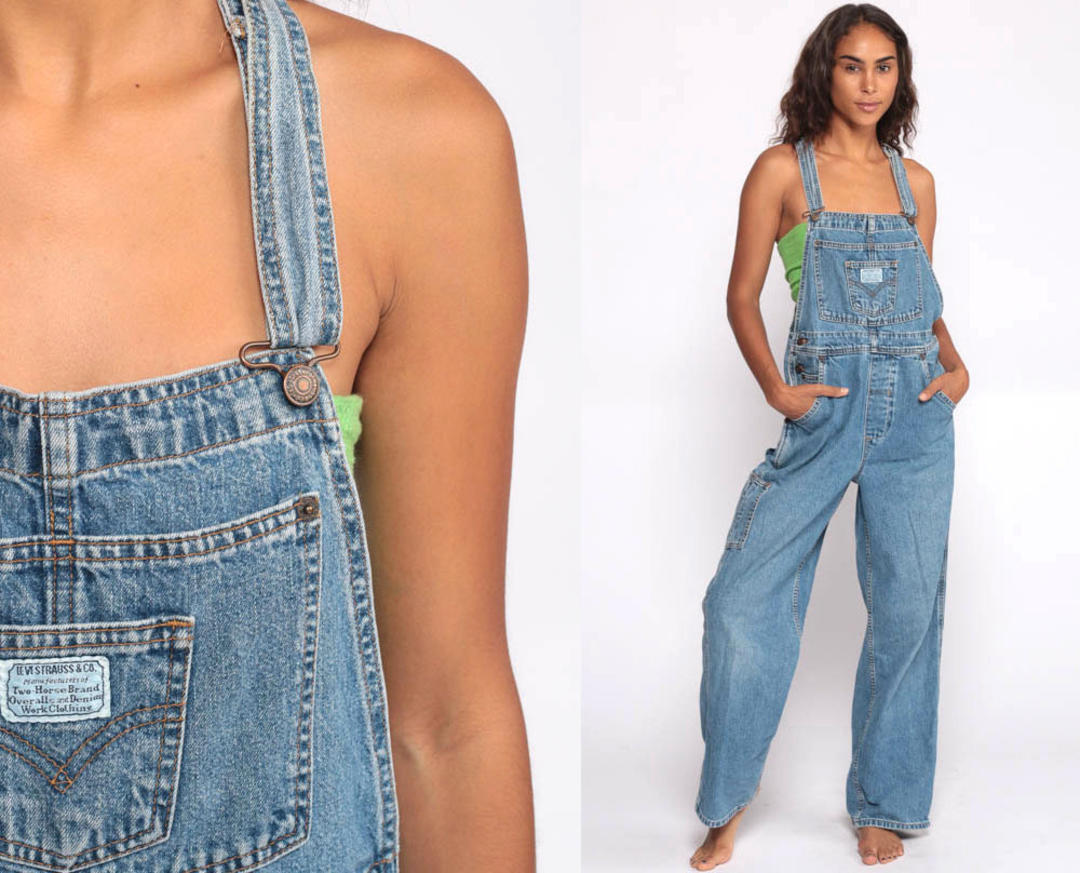 Calvin Klein Overalls 90s Denim Overalls CK Jean Dungarees Grunge