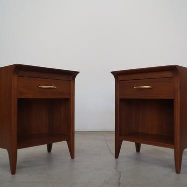 Pair of 1950's Mid-century Modern Nightstands by Drexel - Professionally Refinished! 