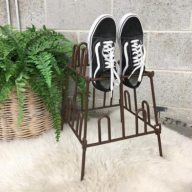 Vintage Shoe Rack Retro 1980s Baseline + Brown + Plastic + 8 ...