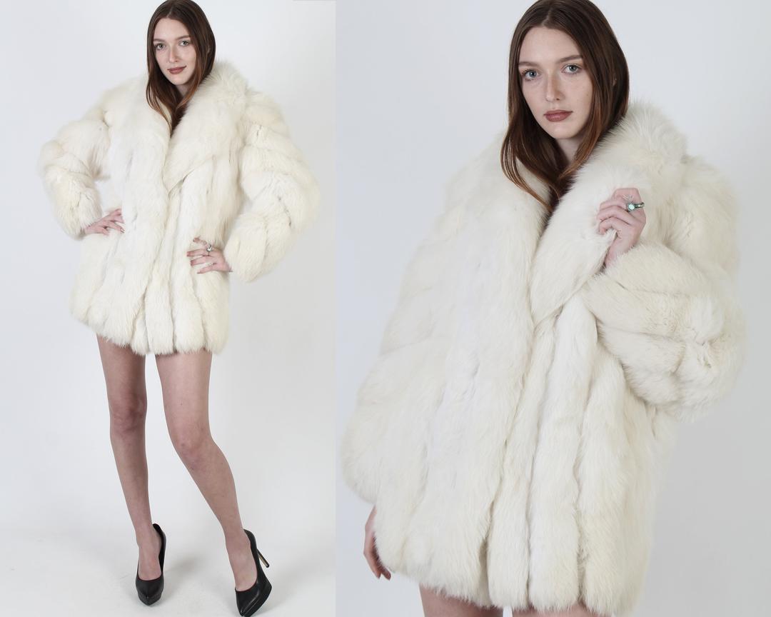 Alpaca-Wool Faux-Fur Bomber Jacket White | VERSACE US