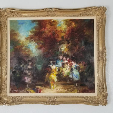 Vintage  Joan Camo  Sentis  Spanish 1920- 2001  Oil On Canvas  Painting . 