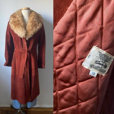 70s Suede and Sherpa Coat 