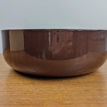 Large 2024 arabia finel brown enamel bowl