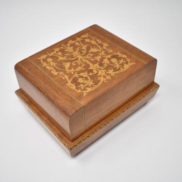 Vintage Sorrento Cigarette Wooden Box | Handmade Marquetry Made in Italy | AS IS 