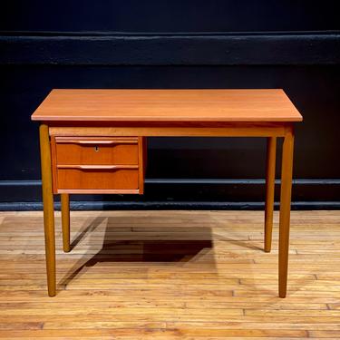 Refinished Danish Modern Teak Writing Desk Arne Vodder Style - Mid Century Modern Furniture 