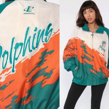 Miami Dolphins Jacket Proline Jacket NFL Jacket 90s | Shop Exile