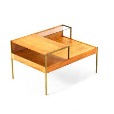 Milo Baughman for Murray Furniture Maple and Brass Coffee Table, circa 1955 
