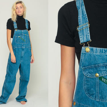 Bib Overalls Women 80s Denim Pants Baggy Dungarees KEY IMPERIAL | Shop ...