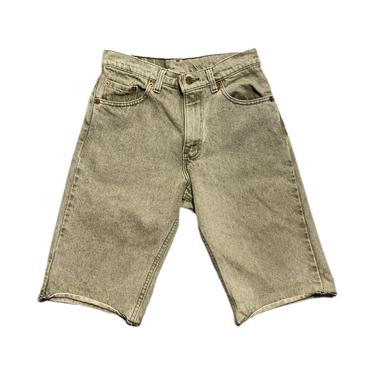 (26) Levi’s 550 Olive Green Denim Shorts 092921 LM