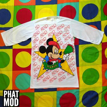 Fun Vintage 80s Mickey Mouse Director Disney Novelty T-Shirt - 8 