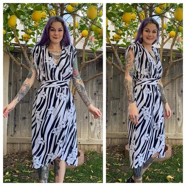 Vintage 1980’s Zebra Print Dress 