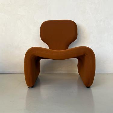 1960's Rust Djinn Chair by Olivier Mourge for Airborne