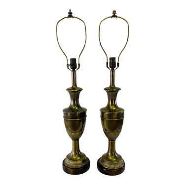 Pair of Frederick Cooper Trees With Monkeys Table Lamps