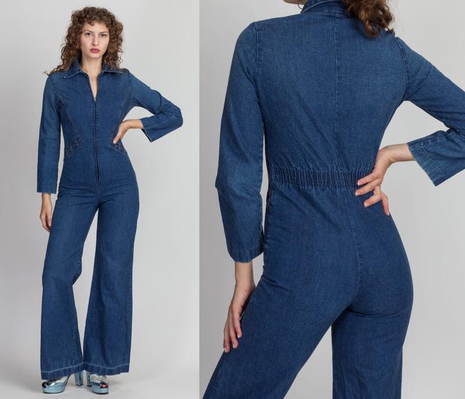 Flared jumpsuit 70s on sale