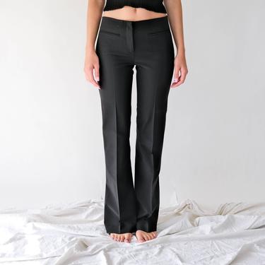 Black Label by Evan-Picone Dress Pants Women's 8 Gray Silver Stripe  High-Rise