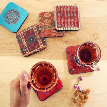 Persian Tile Design Coasters 