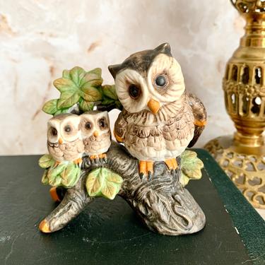 Vintage Owls, Owl Decor, Porcelain, Mid Century Home Decor, Ceramic, 60s 70s 