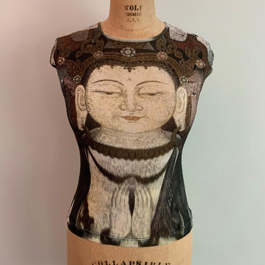 再入荷のおすすめ最新情報 Vivienne Tam Mesh Buddha Collection-cap sleeve top | Lost トップス